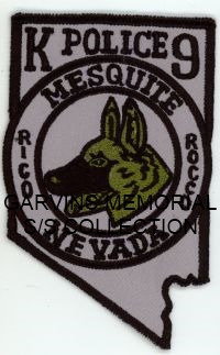 NEVADA,MESQUITE POLICE K-9 SUBDUED 1